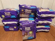 Lot of 4 X-Large Sleep over Diapers 85-140 lbs 4 Pack x 22 Total 88 diapers
