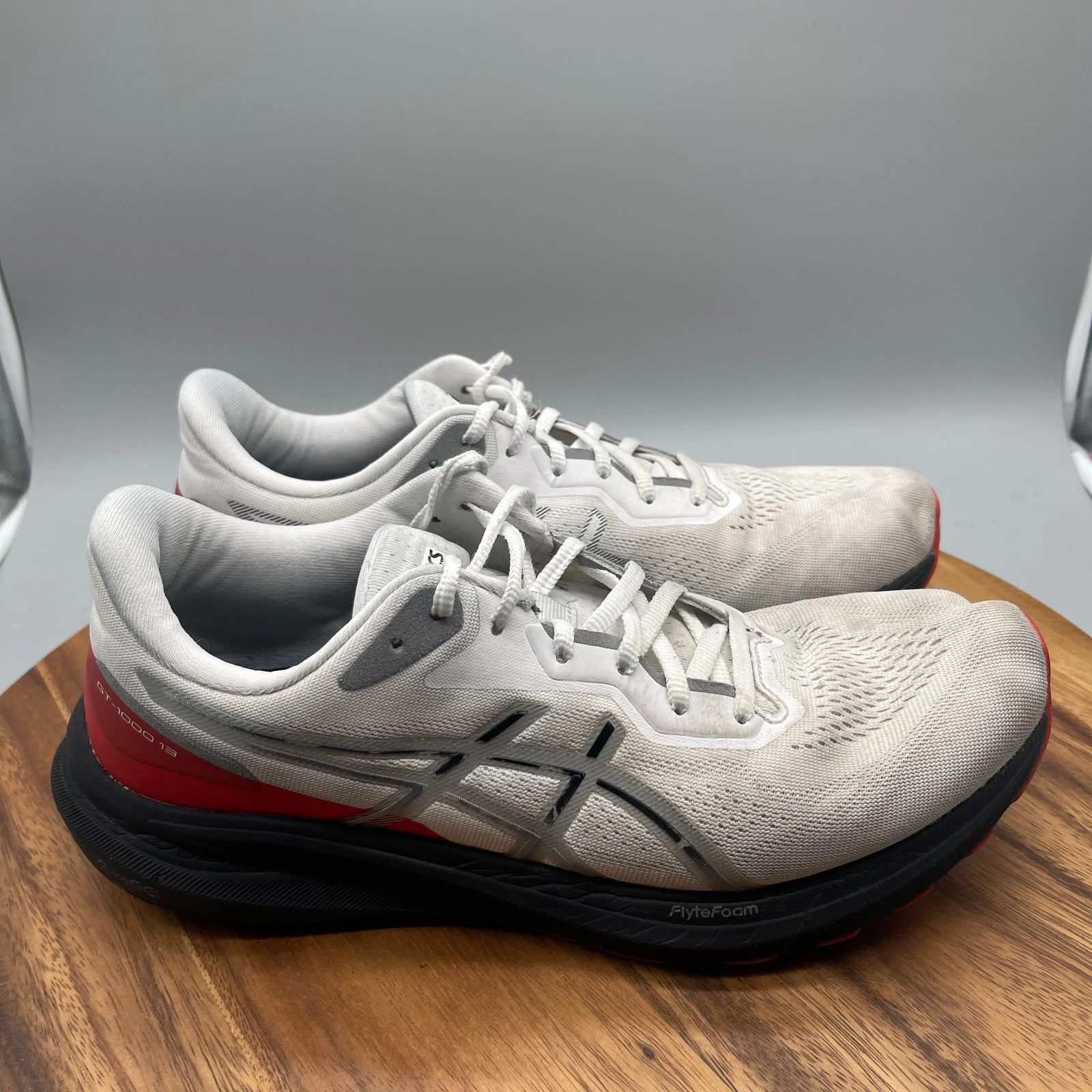 Scarpe Asics GT 1000 13 uomo 10 5 bianche running comode passeggio palestra sneakers