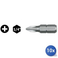 10X Maurer Plus Kreuzschlitz-Ph-Einsatz Conf Pz 2 Mm 25 1.4 N 3