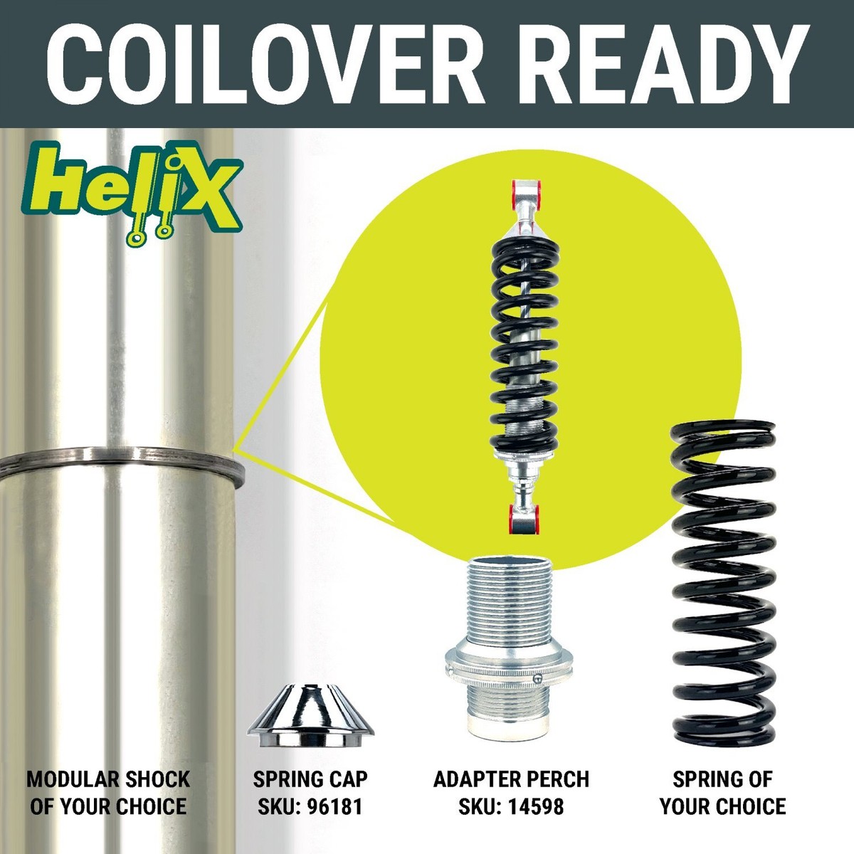 Performance Racing Nitrogen Gas Rear Shocks - 1955-1957 Chevrolet