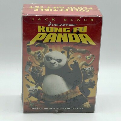 Kung Fu Panda Collectible Plush Gift Set DVD Ty Beanie Baby Walmart Exclusive 