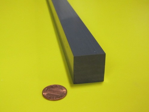 PVC Square Bar Grey, Type I, 1.00" x 36" Length - Picture 5 of 11