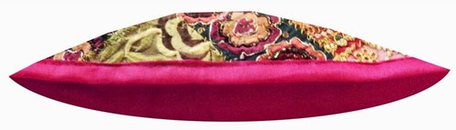 16"-2 STUNNING VINTAGE SARI KUNDAN MOTI BEADED THROW TOSS CUSHION PILLOW COVERS - Picture 13 of 14