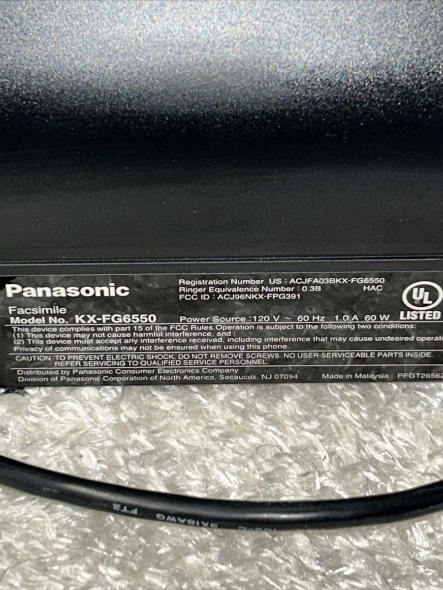 Panasonic - Panasonic ファックス Jual Panasonic Fax KX-6550