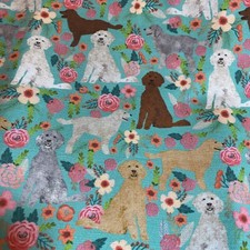 Handmade Labradoodle Doodle Dog Tea Towel Linen Cotton BEAUTIFUL Kitchen NEW