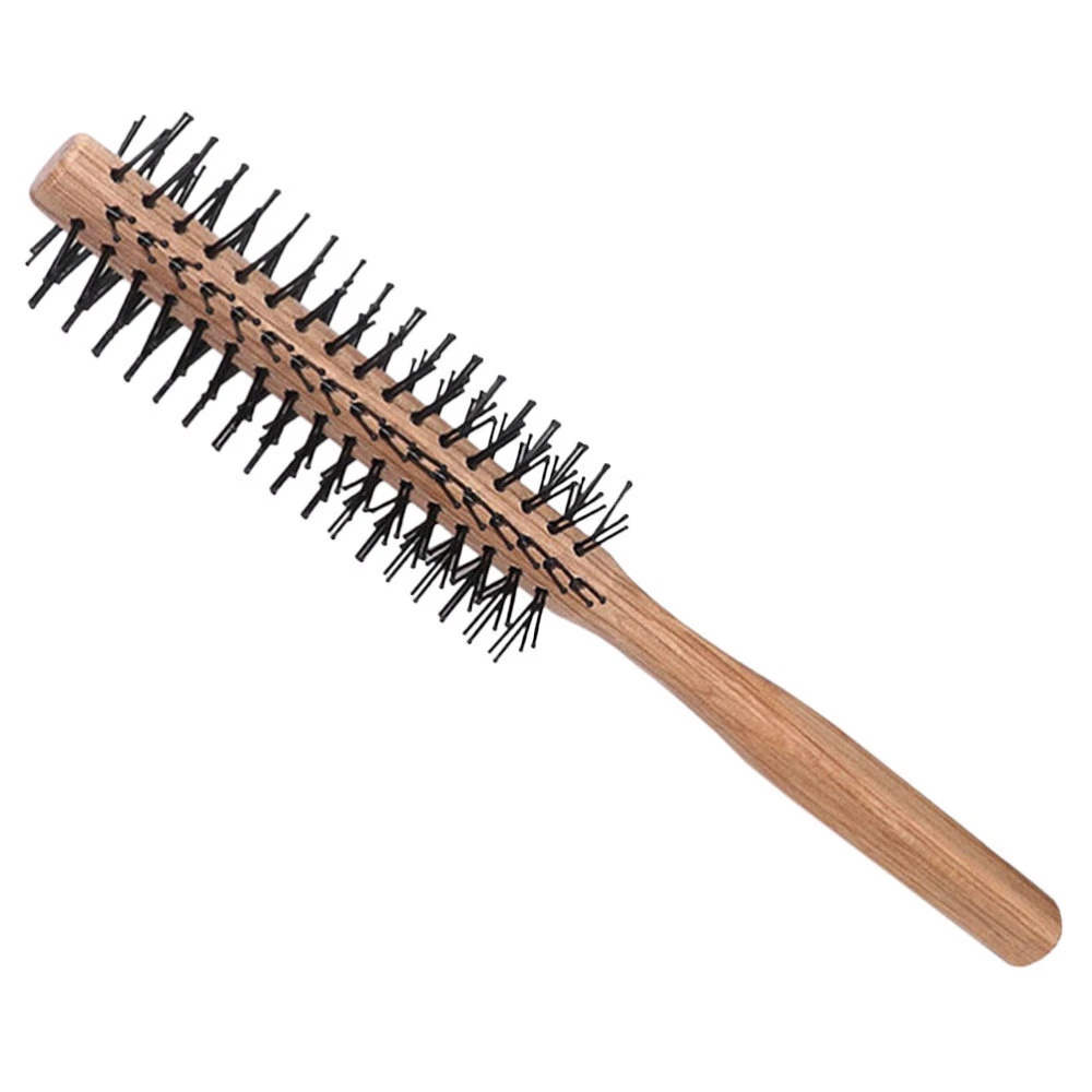 curling hair brush hair brush for curly hair Blow Drying Comb Wooden Round