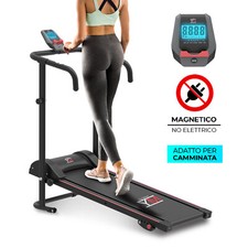 TAPIS ROULANT MAGNETICO PIEGHEVOLE SENSORE CARDIACO MONITOR  LCD, 8 LIVELLI