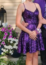 Alyce Paris Short Formal homecoming Purple dress size 4