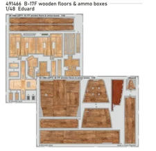 1/48 B-17F Flying Fortress Wooden Floors n Ammo Boxes for Eduard #11183