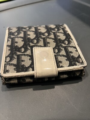 CHRISTIAN DIOR TROTTER #2 BIFOLD SNAP WALLET | eBay
