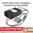 8000W Mini Spot Welder Nickel Strip Welding Tools for 18650 Li-ion Battery Pack