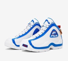 New FILA Grant Hill 2 Basketball Shoes Athletic Casual White-Blue-Gold SIZES   