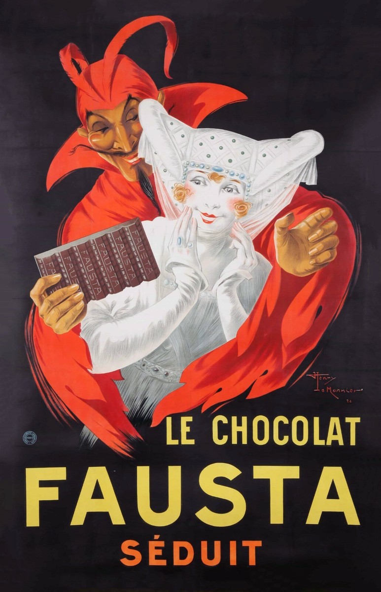 Wall Art Decor European Vintage Chocolate French Italy Vintage
