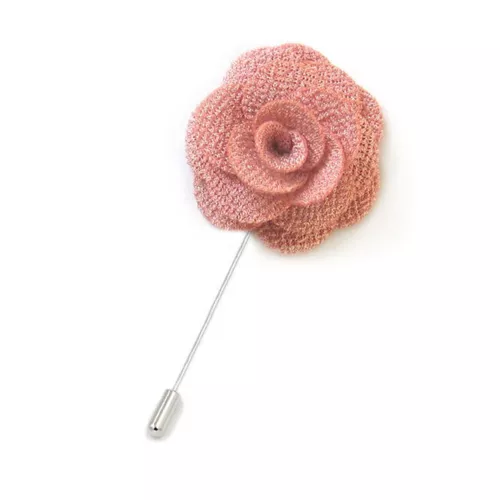 Mens Rose Brooch Flower Brooch Boutonniere Suit Lapel Wedding Pin Tassel Chain - Picture 65 of 95