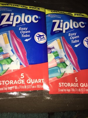 quart ziploc tsa