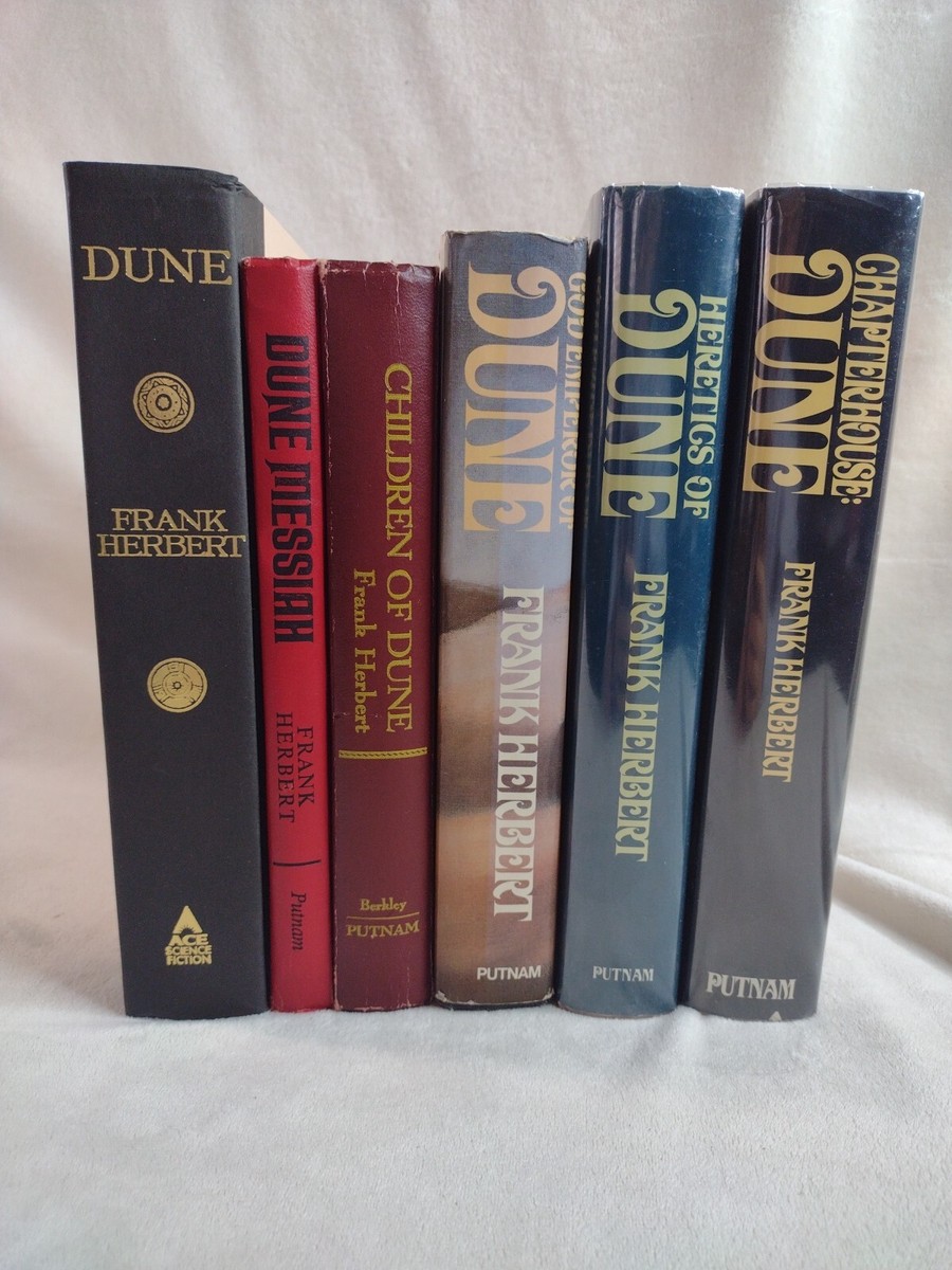 DUNE by Frank Herbert Complete Set of 6 Hardcover Mostly Putnam