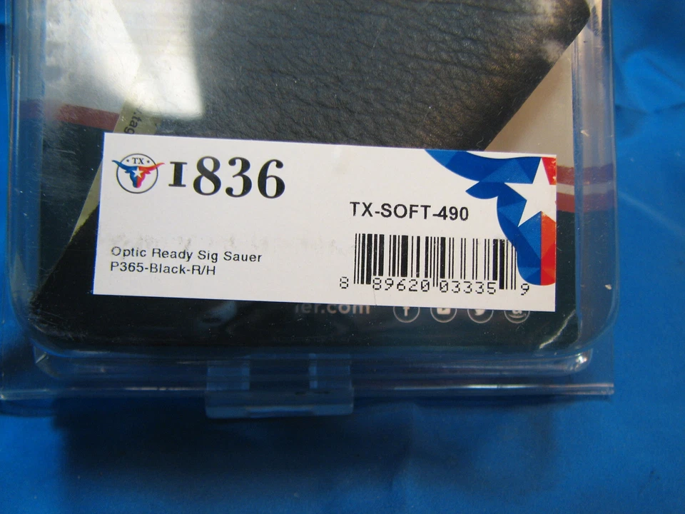 Tagua Soft IWB Holster Fits Sig Sauer P365/Taurus GX4 Right Hand TX-SOFT-490 - Image 2 of 4