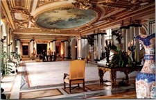 Henry Morrison Flagler Museum Marble Hall Palm Beach FL VTG Postcard Unposted A8