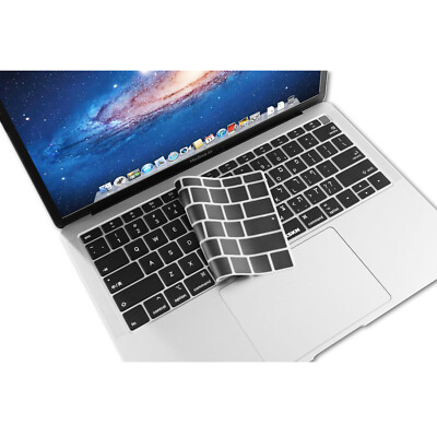 Cover Silicone MacBook Air 13 Cover Tastiera In Silicone Per MacBook Air 13 2018 A1932 (Retina, Touch ID) - Versione USA/EU Cover Tastiera Trasparente USA/EU