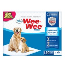 150 Count 22x23 Inch Wee Wee Dog Pee Pads 6 Layer Leak Proof 25 More Absorbent