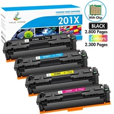 4PK Toner For HP 201X CF400X CF400A Color LaserJet Pro MFP M277dw M277 M252dw