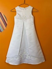David's Bridal Girl's Flower Girl First Communion Party-Formal Dress - Size 4
