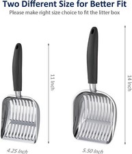 Cat Litter Scoop, Aluminum Alloy Sifter, Kitty Metal Scooper, Deep Shovel