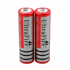 3.7V Rechargeable Battery Button Top 3000mAh Lithium Batteries Cell for Torch