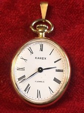 Karex 17 Juwels Mechanische  Taschenuhr Anhängeruhr Unisex
