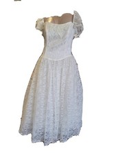 Gunne Sax By Jessica McClintock Wedding Off White Off Shoulder Lace Dress