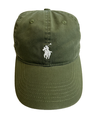 POLO SPORT キャップグリーン　F NEW POLO Ralph Lauren Men's Classic Sport Adjustable Hat/Cap-Army