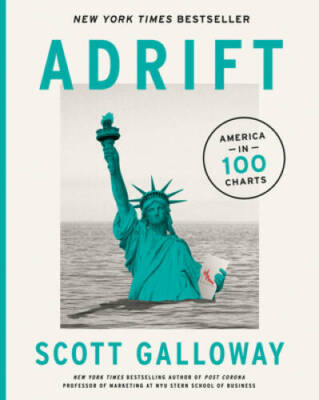 Adrift: America in 100 Charts - Hardcover By Galloway, Scott - GOOD