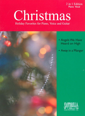 Christmas 2 in 1 Piano Vocal Sheet Music Away In A Manger Angels We Have Heard