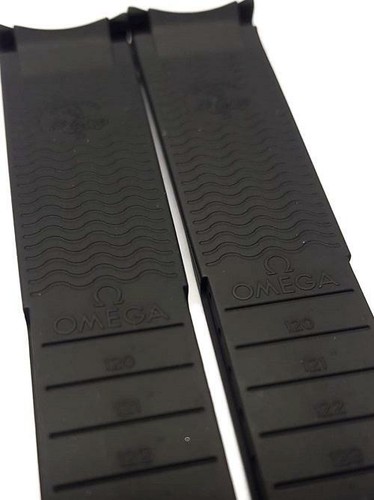 OMEGA Cinturino in Gomma Nera 20mm 97996082 seamaster 41mm 2055.80 2255.80 2054.50.. - Foto 6 di 7