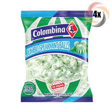 4x Bags Colombina Jumbo Spearmint Ball Mints | 120 Balls Per Bag | Fast Shipping