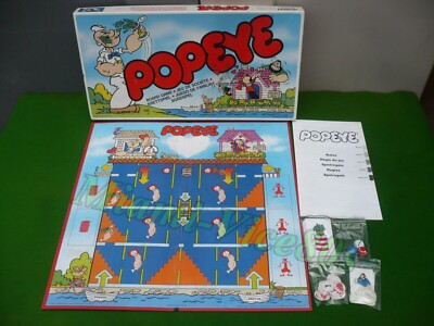 Jeu De Société Ancien POPEYE – Parker Brothers – 1983 – Complet Bon état