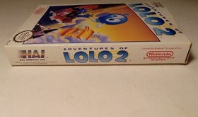 Adventures of Lolo 2 (Nintendo NES) Game In Original Box, Authentic, Tested