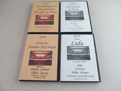 4x Encore DVD Otto Klemperer, Strauss, Berg, Shostakovich