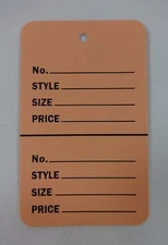 500 Pink Unstrung Coupon Garment Merchandise Price Tags Small