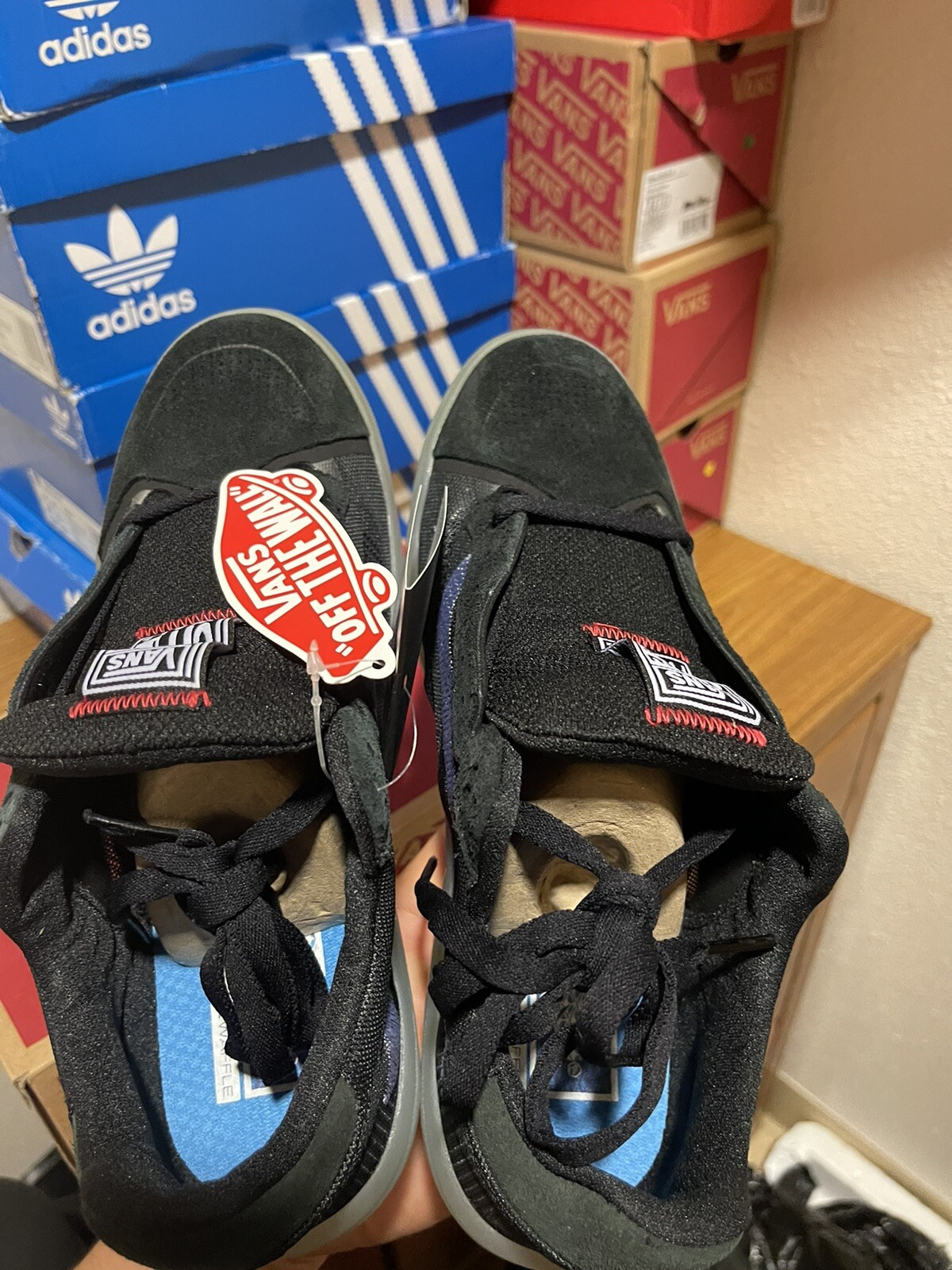 Vans EVDNT Ultimate Waffle Skate Sneakers Shoes Black/White VN0A5DY7B8C Men  8 | eBay