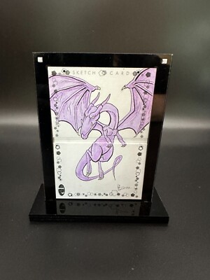 Marvel Magnetic Sketch Booklet Card Holder Display W Stand 2 Panel 1 Hinge Black