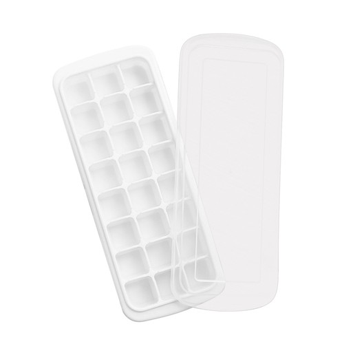 24 Ice Cubes Tray Silicone Square Ice Trays Easy Release Stackable Ice Cube Mold - Picture 35 of 36