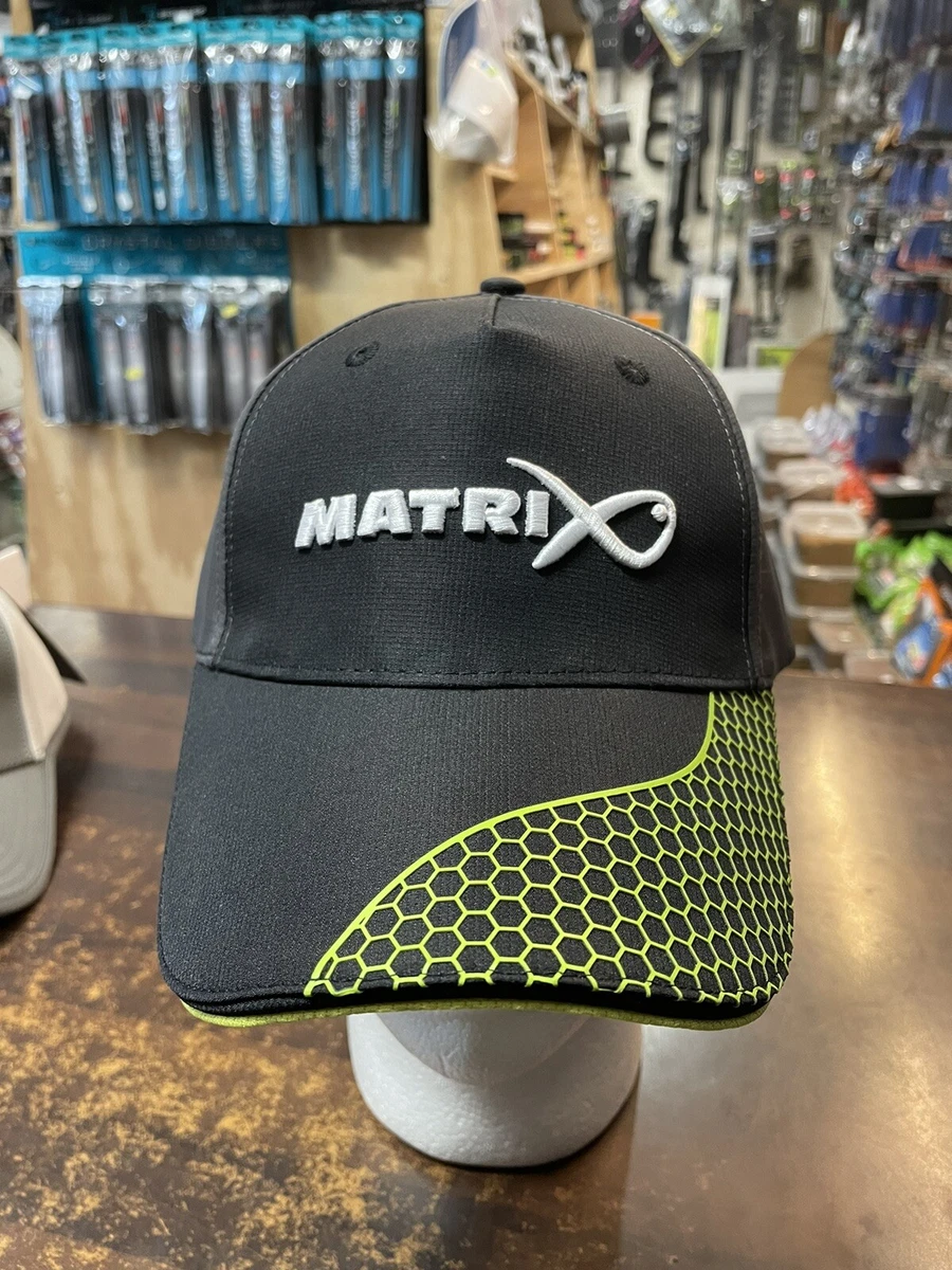 Matrix Black / Grey / Lime Green Baseball Hat NEW Coarse Fishing Baseball  Cap