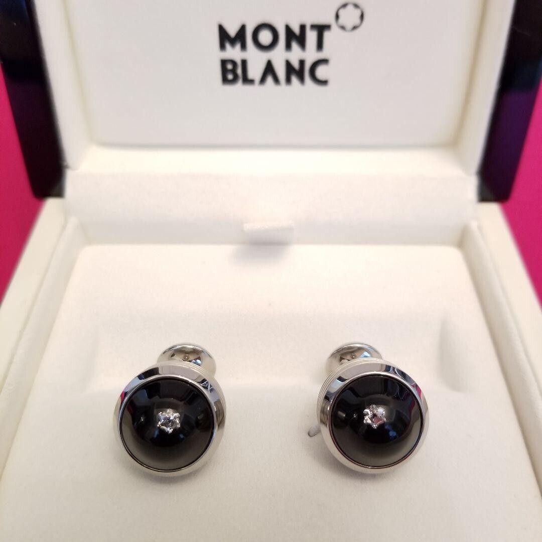 Authentic Montblanc 100th Anniversary Diamond Cufflinks W Authentic Montblanc 100th Anniversary Diamond Cufflinks W