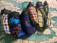 New Boys size XL 18/20 Hanes Boys Tagless Boxers 5 Pack Assorted Blues