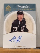 2013-14 SP Authentic Hockey Premier Chirography Tyler Toffoli Auto #'d/75 RC