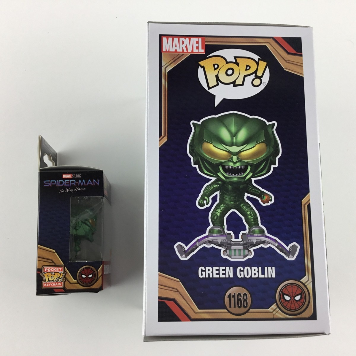Funko Pop GREEN GOBLIN BUNDLE: POP + KEYCHAIN Exclusive Spider-Man