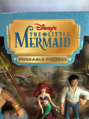 その他 Medicom Toy Disney Ariel Vinyl Doll Disney Store Little Mermaid Poseable Figure PVC Set 8 Piece Ariel