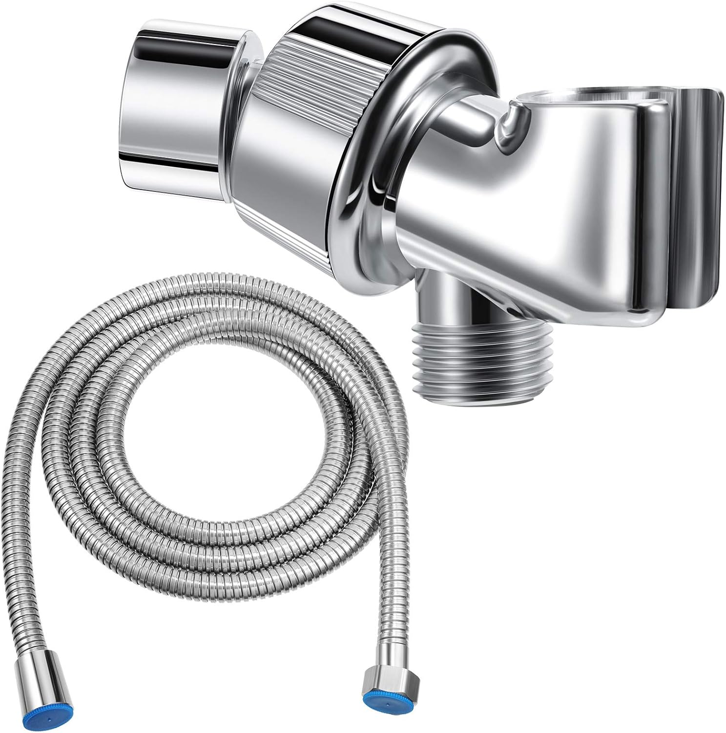 79 Inch Stainless Steel Shower Hose with Adjustable Shower Arm Holder Shower Hea