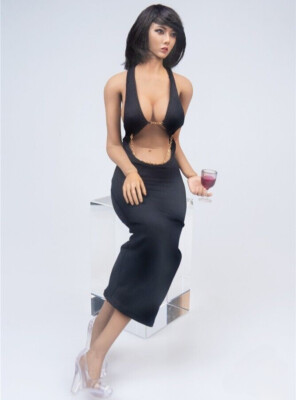 3PC 1/6 Scale Sexy Black Skirt Dress Shoes Clothes 12'' Female Action  Figure Toy | eBay